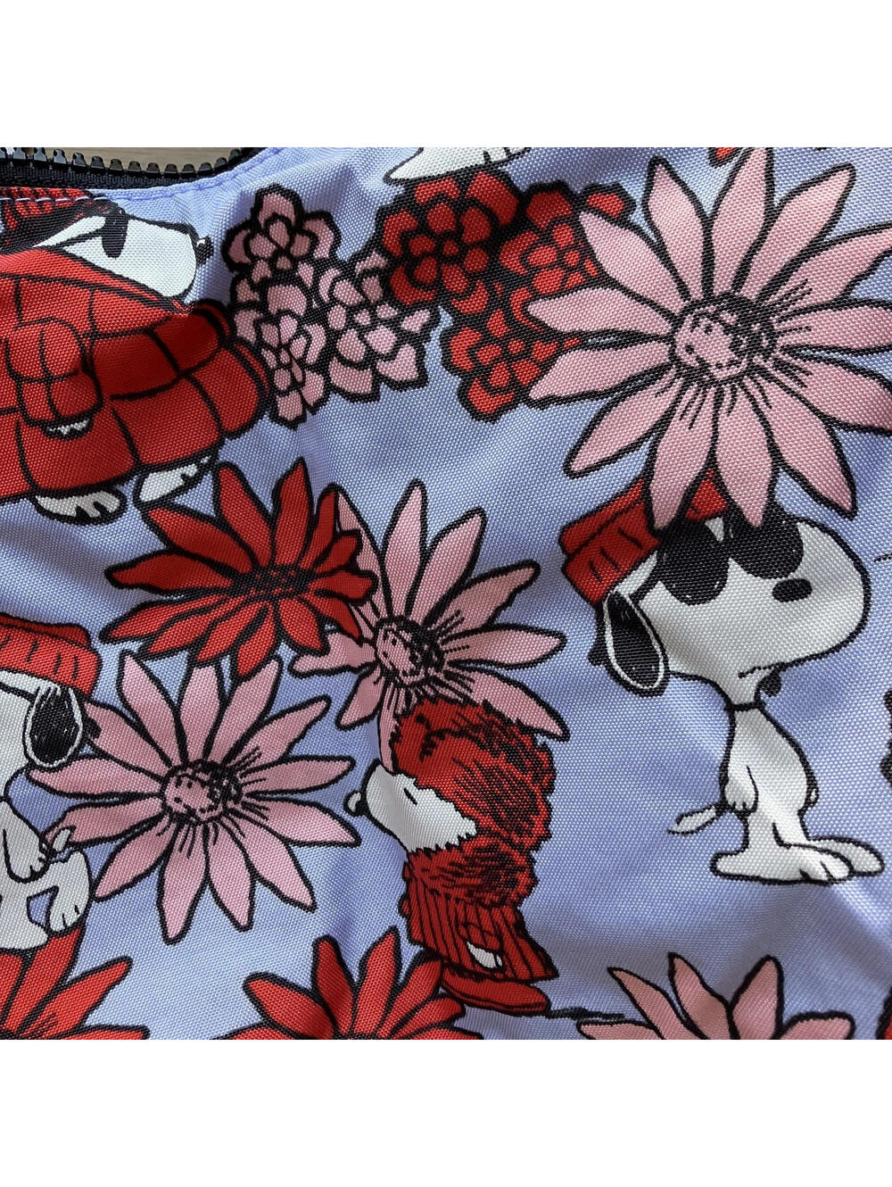 Baggu x Peanuts Snoopy Floral Medium Crescent Bag NWT - Picture 3 of 6